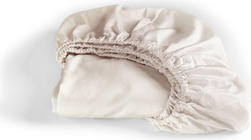 Cinderella Sundays - Spannbettlaken (bis 25 cm) - Satin - 90x200 cm - Light Sand