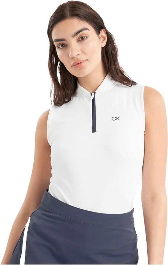 Calvin Klein Golf Tattler Damen ärmelloses T-shirt Weiß S Damen Weiß S
