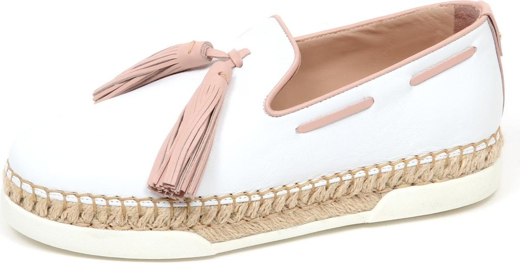 F0414 mocassino donna weiß/rosa TOD'S scarpe loafer slip on shoe woman