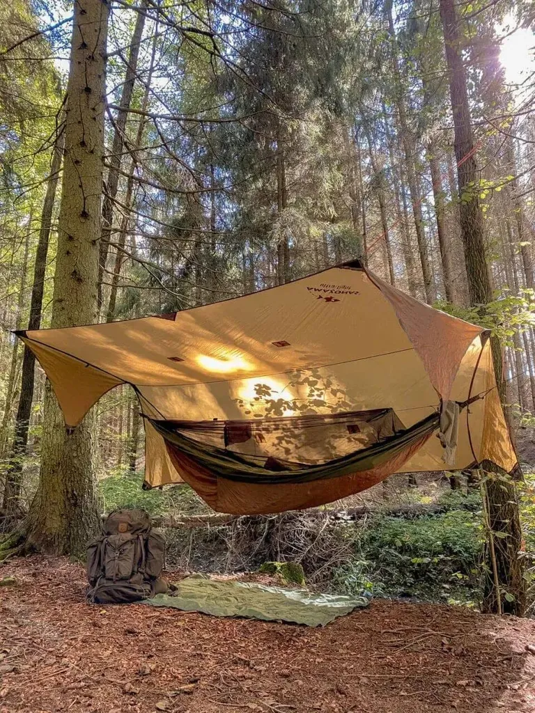 Adventure Wing Tarp Amazonas imperméable et résistant en Nylon Ripstop