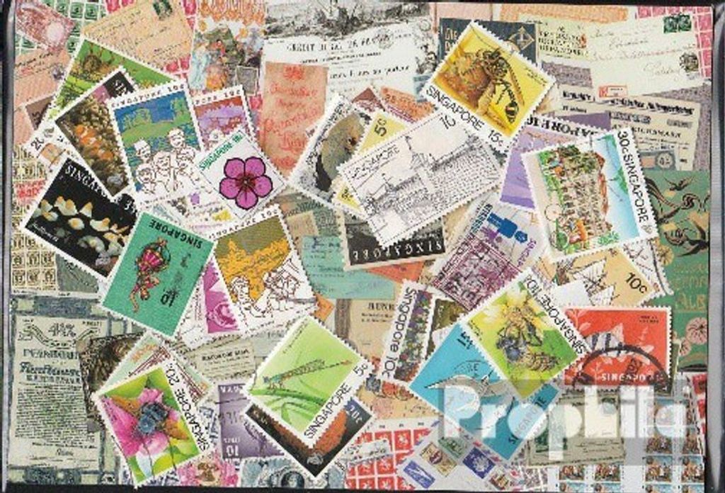 Briefmarken Singapur 50 verschiedene Marken