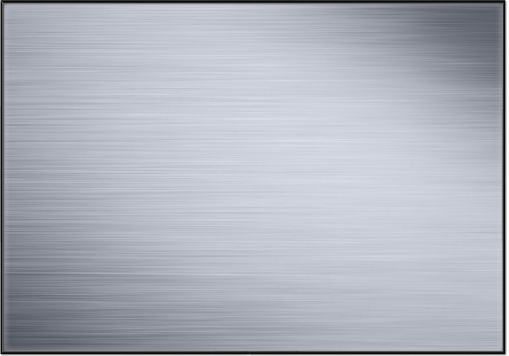 Wallario Wandbild Muster aus grauen Streifen - Schraffur, Größe: 70,30 x 100,30 cm, Poster mit schwarzem Aluminiumrahmen