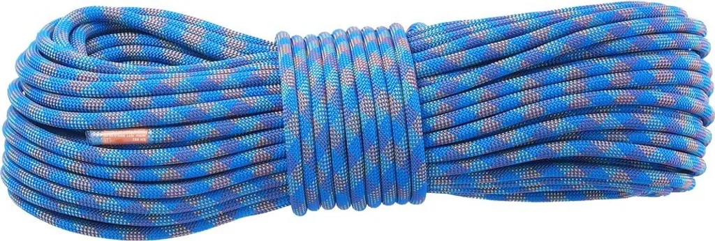 Corde d'escalade dynamique 70m bleue 10,2mm en polyester haute ténacité - 12
