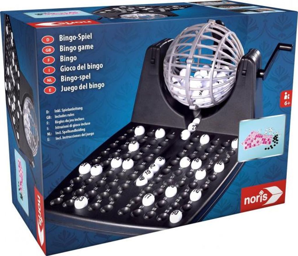 Noris - Bingo bubon vrátane žetónov, 90 loptičiek a 12 Obrázok produktu 2