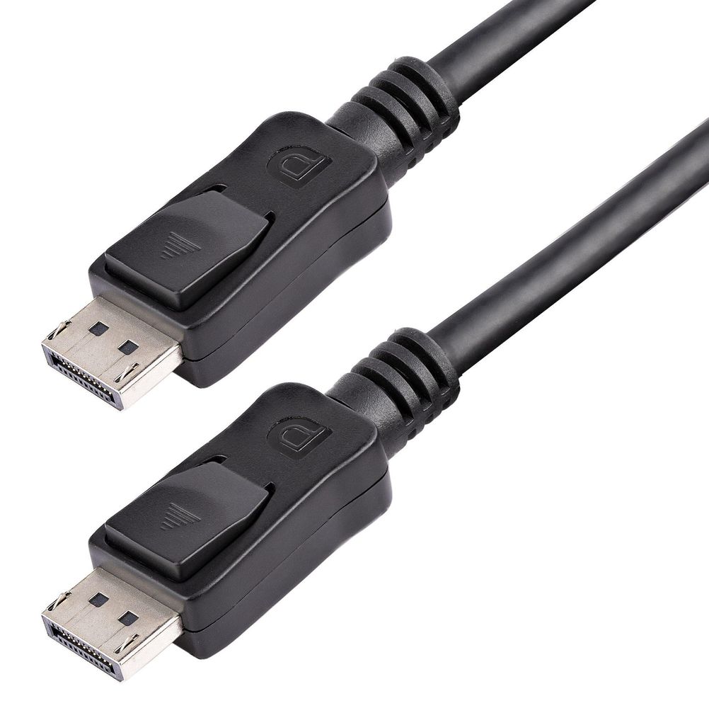 StarTech.com DisplayPort 1.2 Kabel 3m mit Verriegelung – 4K Ultra HD, VESA , DP zu DP, Schwarz (DISPLPORT10L)