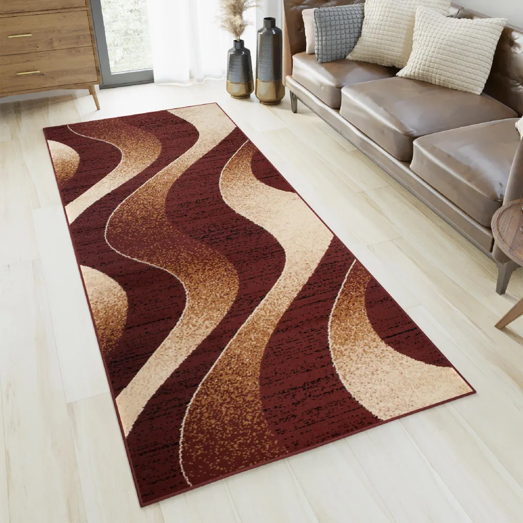 Tapis Descente de Lit Moelleux Marron et Beige Dream 100 x 300 cm