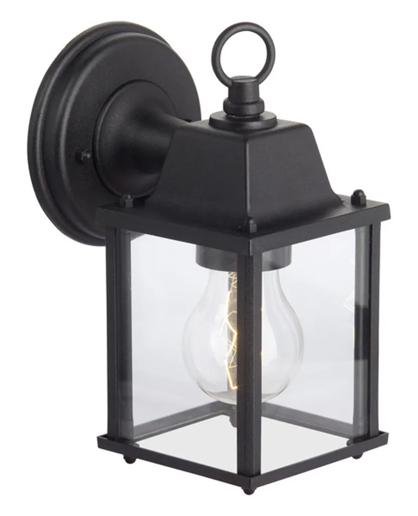 Applique murale Irvin noire suspendue IP44 style industriel extérieur