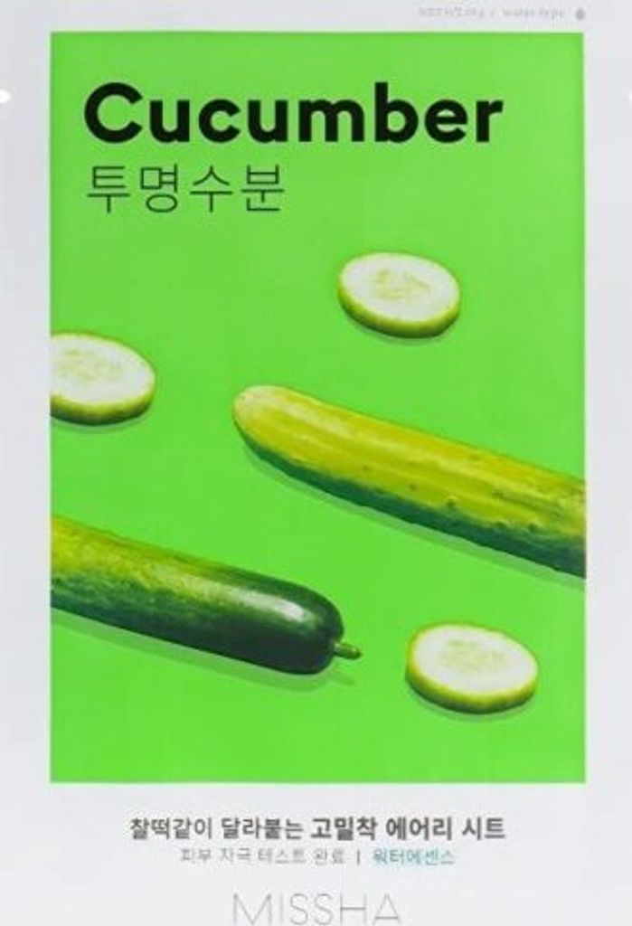 MISSHA - Airy Fit Sheet Mask Cucumber - Hydratan a zklidujc Obrázek produktu 