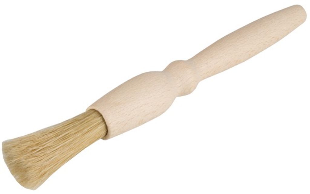 Hofmeister Holzwaren, Backen, Kuchenpinsel, Haushaltspinsel, aus Buchenholz rund, L180xD18 mm, 11032