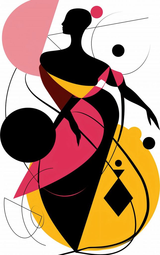 Plakat 30x40cm Silhouette der Anmut