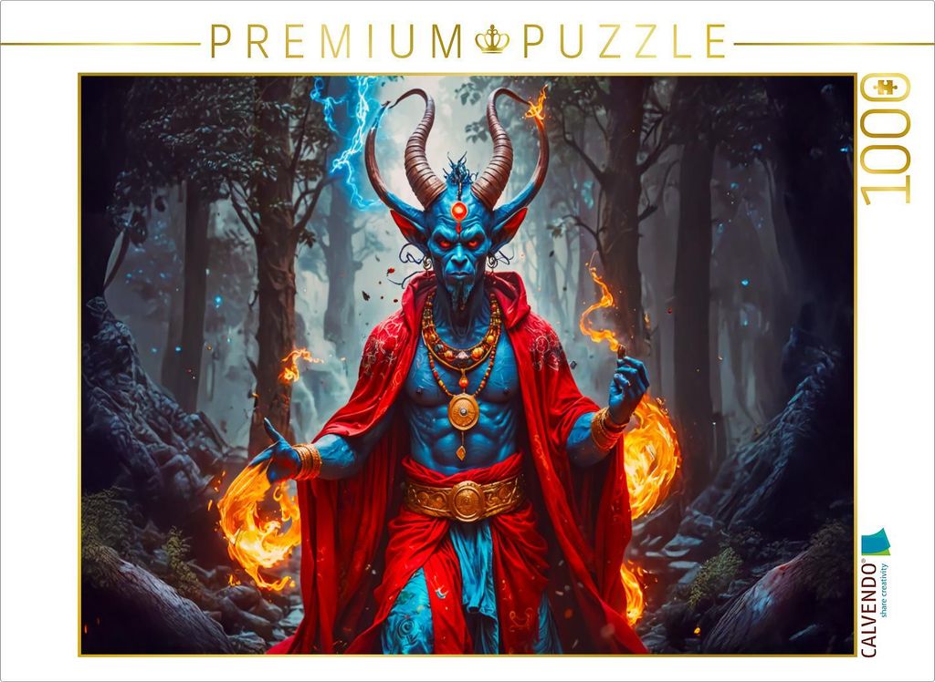 CALVENDO Puzzle Eshu, Gott der Widersprüche und des Chaos | 1000 Teile Lege-Größe 64x48cm Foto-Puzzle für glückliche Stunden