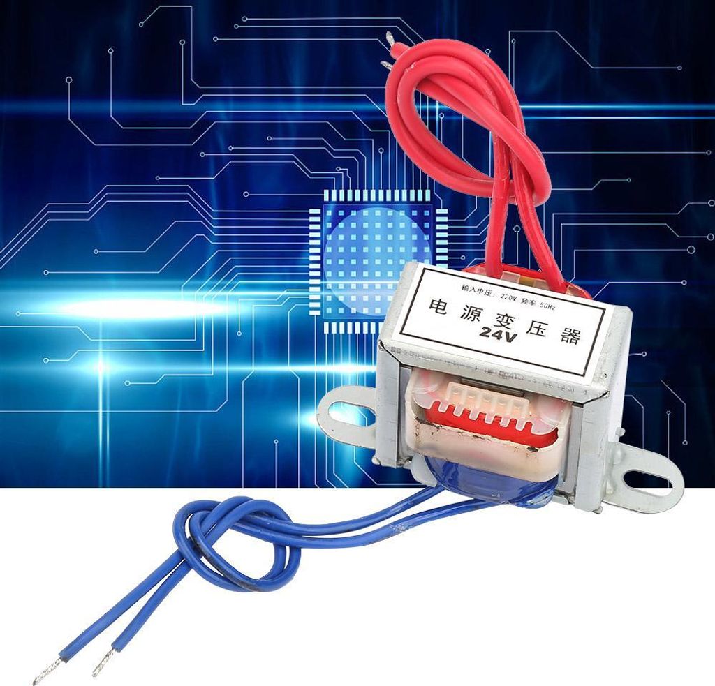 AC Einphasiger Netztransformator 220V auf 12V/24V, 2W – Sicherer EI-Leistungstransformator
