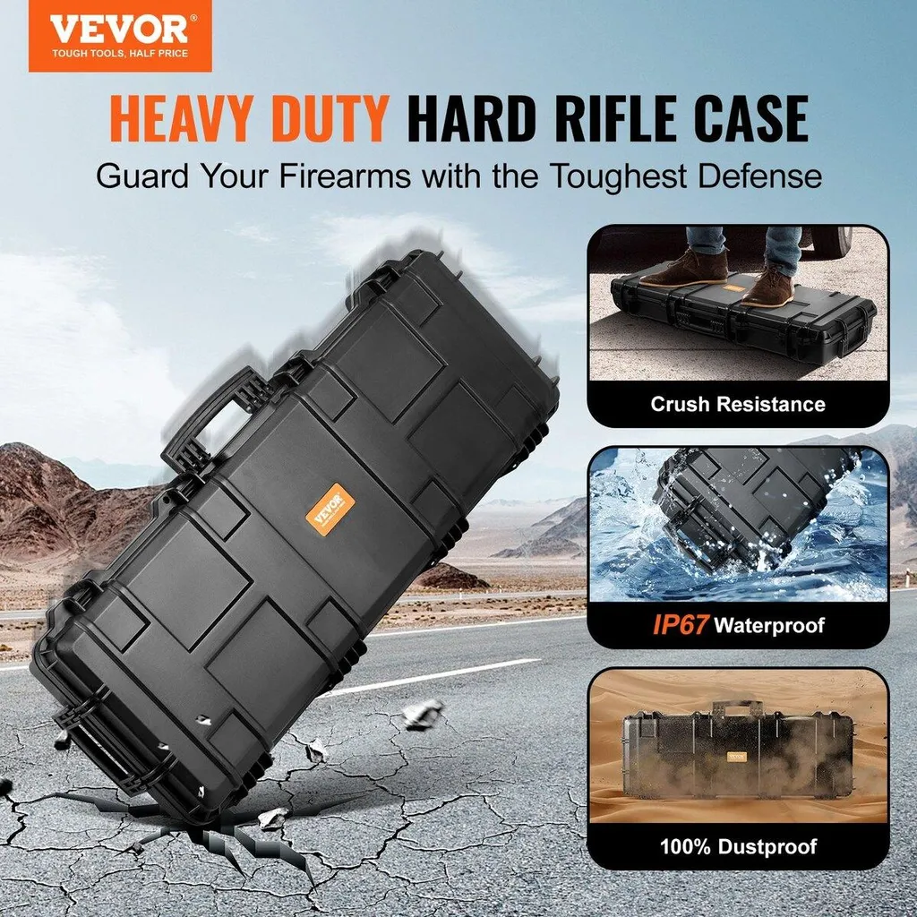 Valise rigide pour arme à feu avec mousse protectrice et étanche IP67 - 2