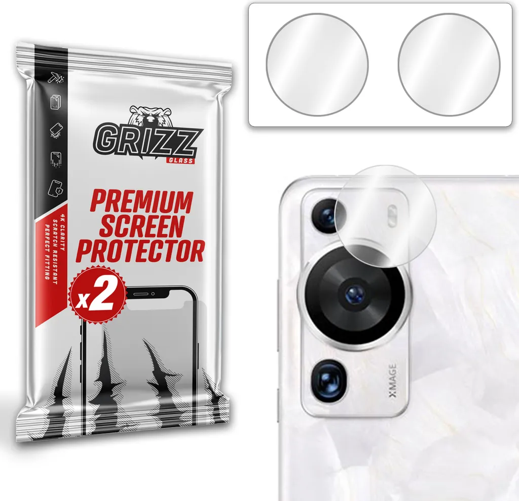 Huawei P60 Pro Vetro Fotocamera GrizzGlass - Protezione Sicura 100%