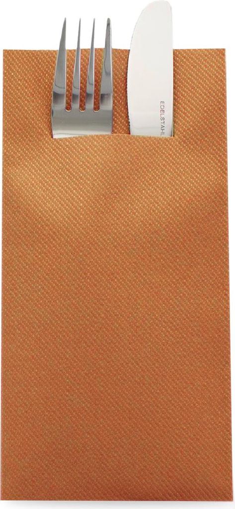 Sovie HORECA Besteckserviette Bronze aus Linclass Airlaid 40 x 40 cm, 1/8 Falz, 100 Stück