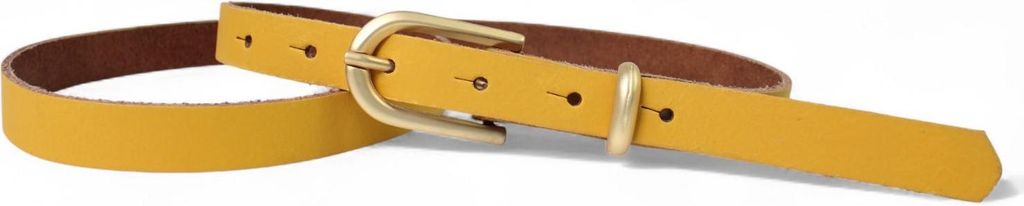 FRONHOFER schmaler 2 cm Damengürtel mit goldener Schnalle & Schlaufe