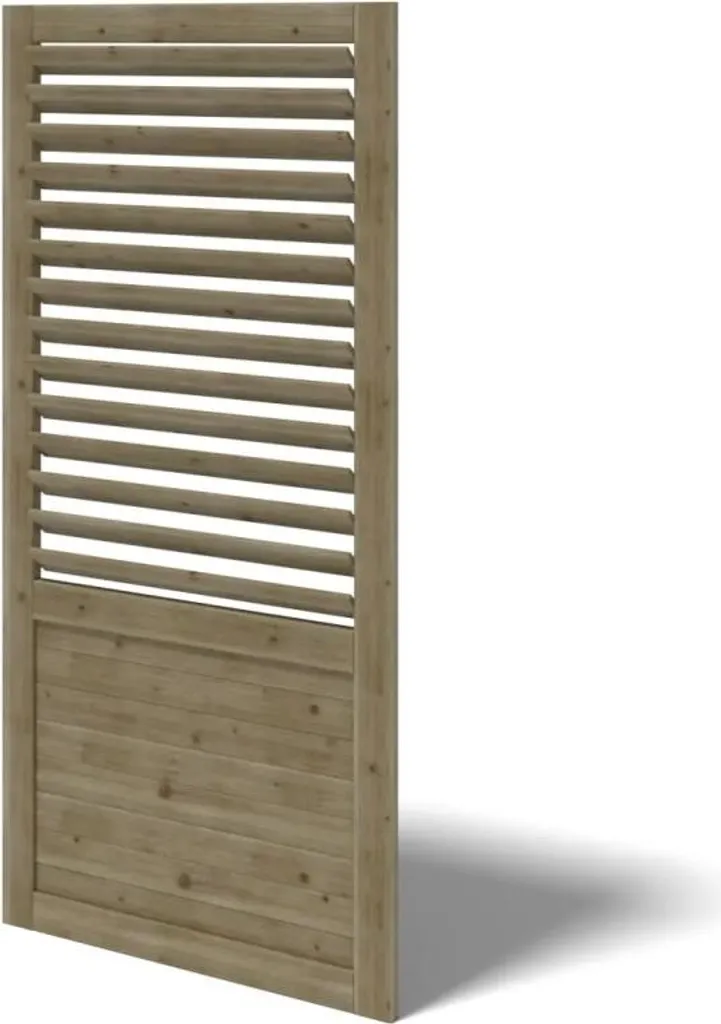Cloison de pergola à persiennes en bois ALT17 ALTANKA 101 x 217 cm