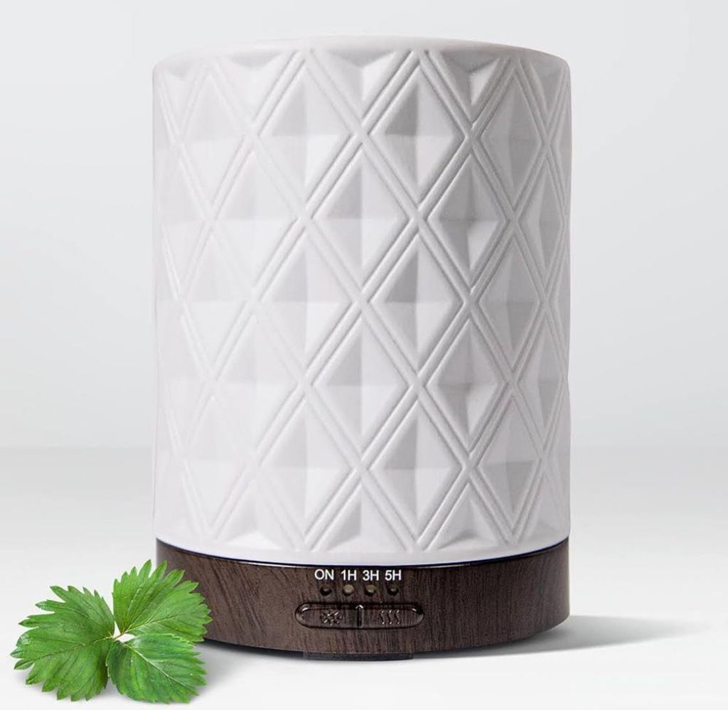 Earnest Living Diffusor für ätherische Öle EL-250, 250 ml, Timer, Nachtlichter, automatische Abschaltfunktion für Büro und ätherische Öle