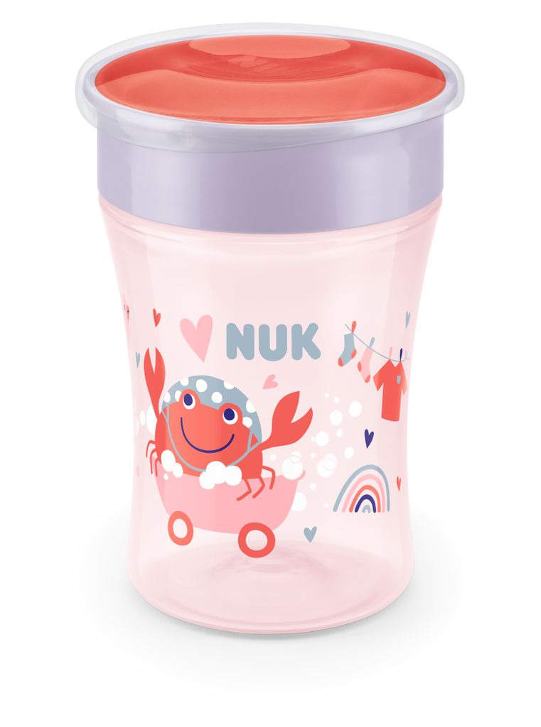 NUK Magic Cup 230ml mit Trinkrand und Deckel Produktbild 