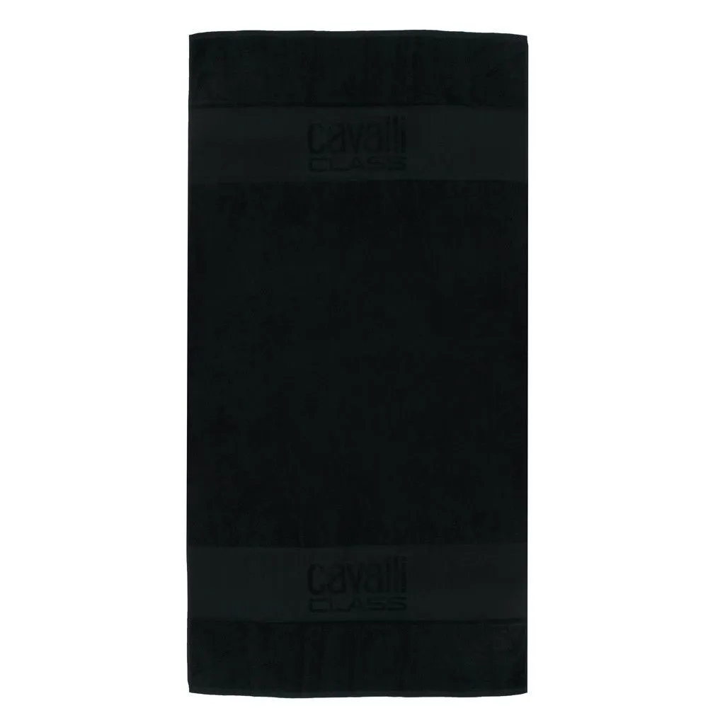 Linge de bain Cavalli Class : Serviette éponge haut de gamme en coton