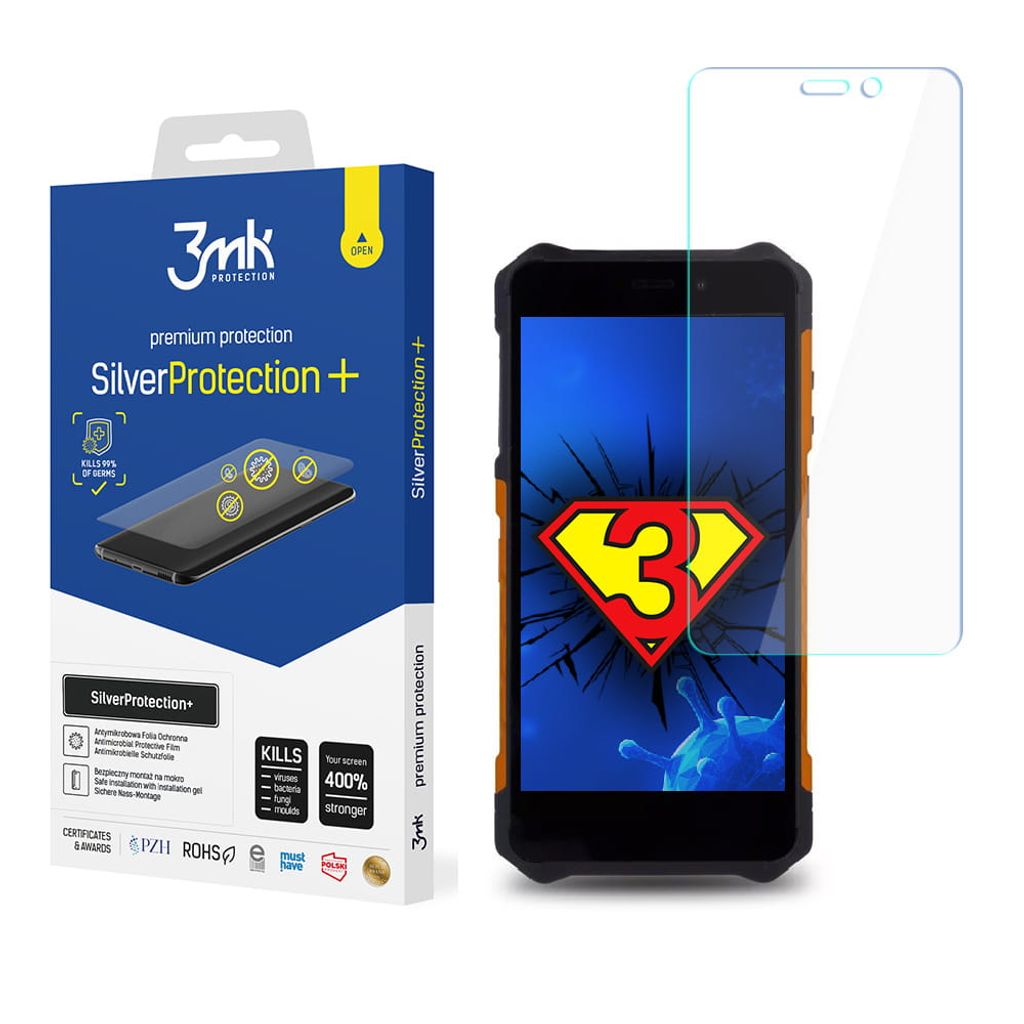 3mk Display Antimikrobielle Schutzfolie SilverProtection+ Produktbild 
