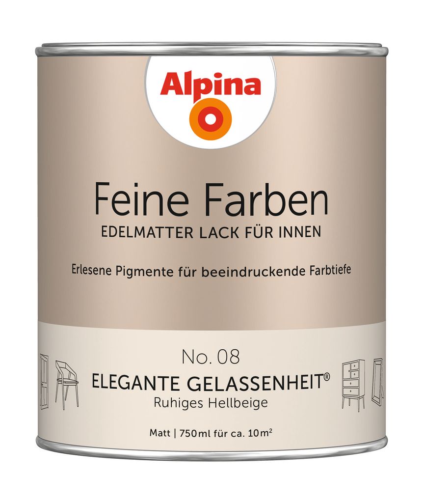 Alpina Feine Farben Lack No. 08 Elegante Gelassenheit - Produktbild 