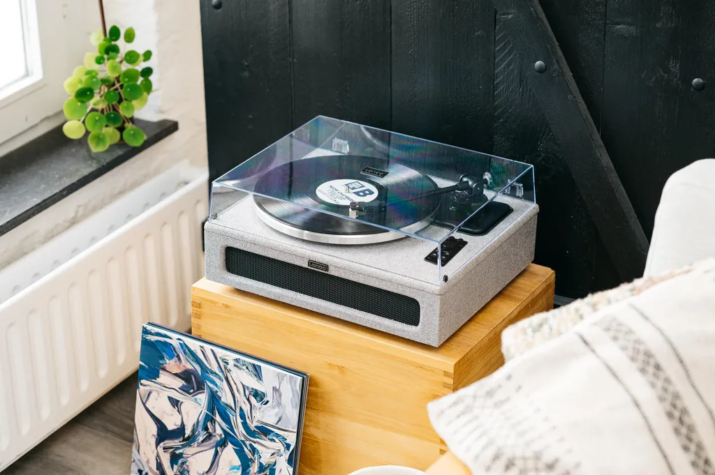 Platine Vinyle Lenco LS-440GY Entraînement par Courroie 4 Haut-Parleurs