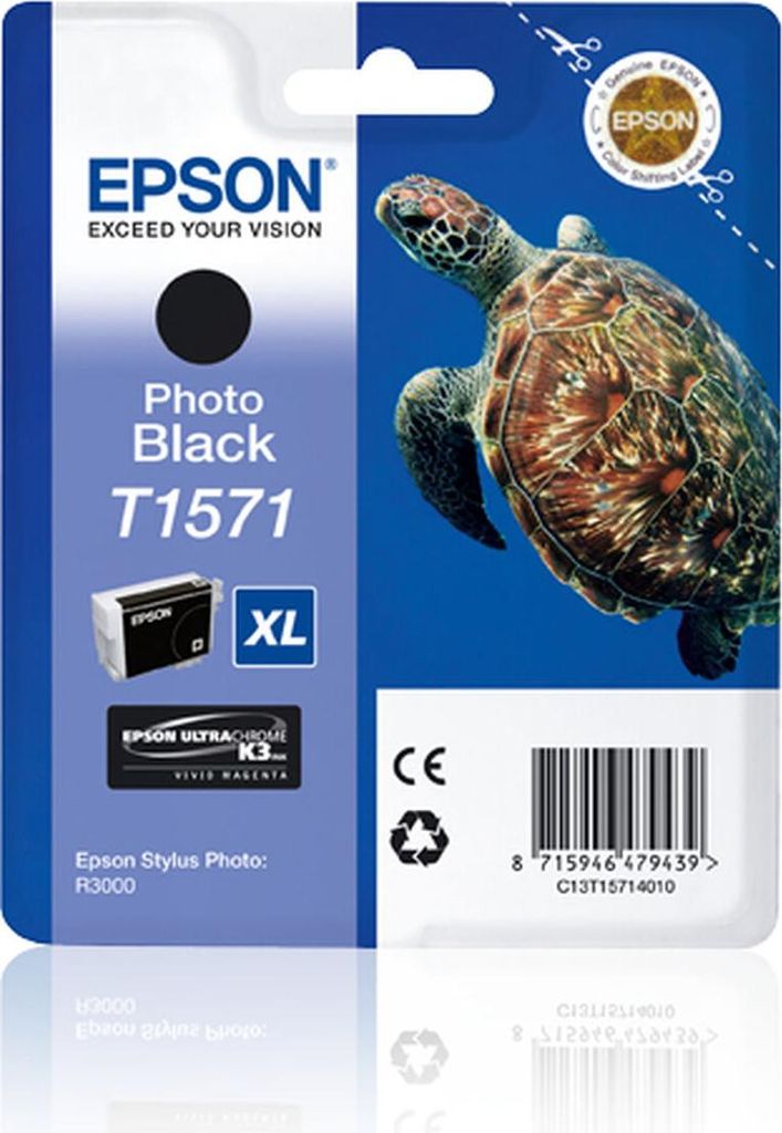 Epson Tintenpatrone photo schwarz T 157 T 1571