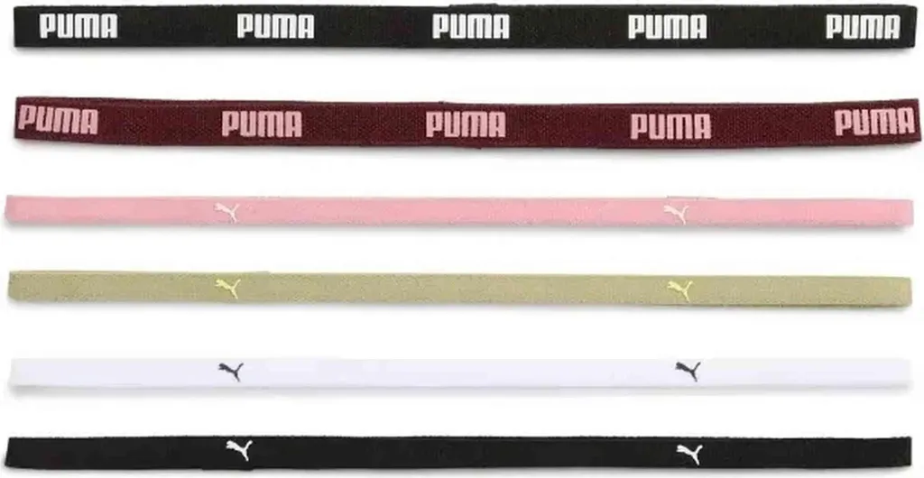 Bandeau Puma Absorbant Rose et Vert 053452-34 pour Fitness et Running