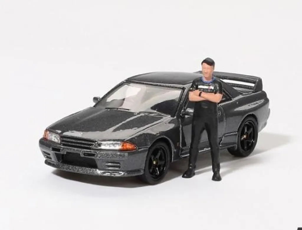 Réplique Nissan Skyline GT-R R32 Gunmetal Mini GT 1:64 Haute Qualité