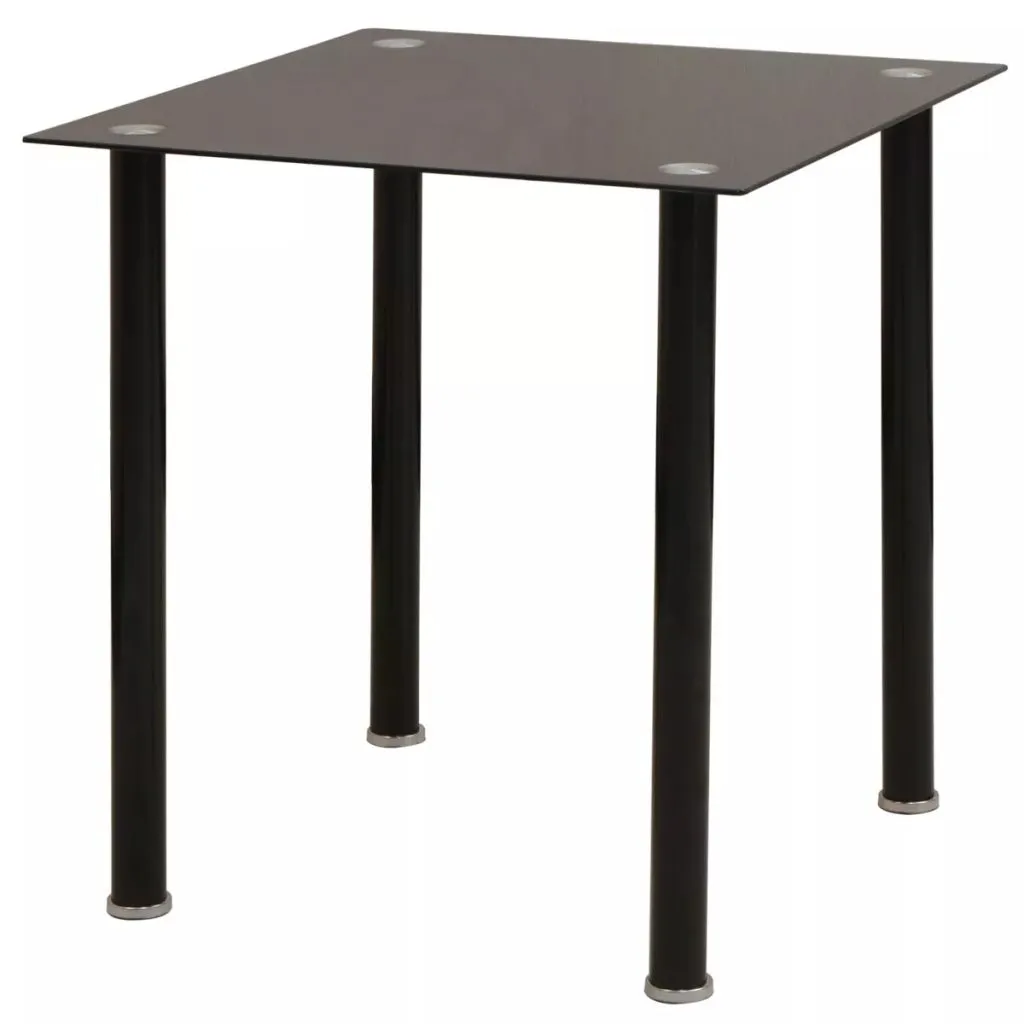 vidaXL Ensemble de salle à manger 5 pièces avec table et chaises Noir