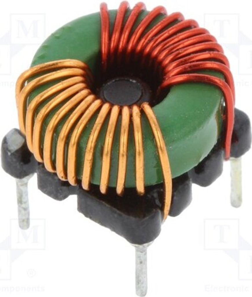 1x Drossel: Draht 500VDC TCK-050 Ringdrosseln 35% 35mΩ 325uH 3,3A THT -40÷105°C