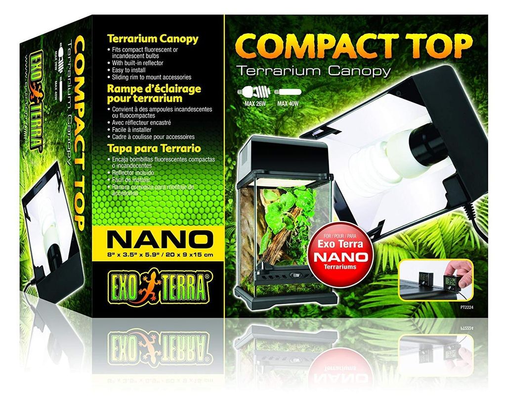 Exo Terra Compact Top, Terrarienabdeckung Nano, für 1 Produktbild 