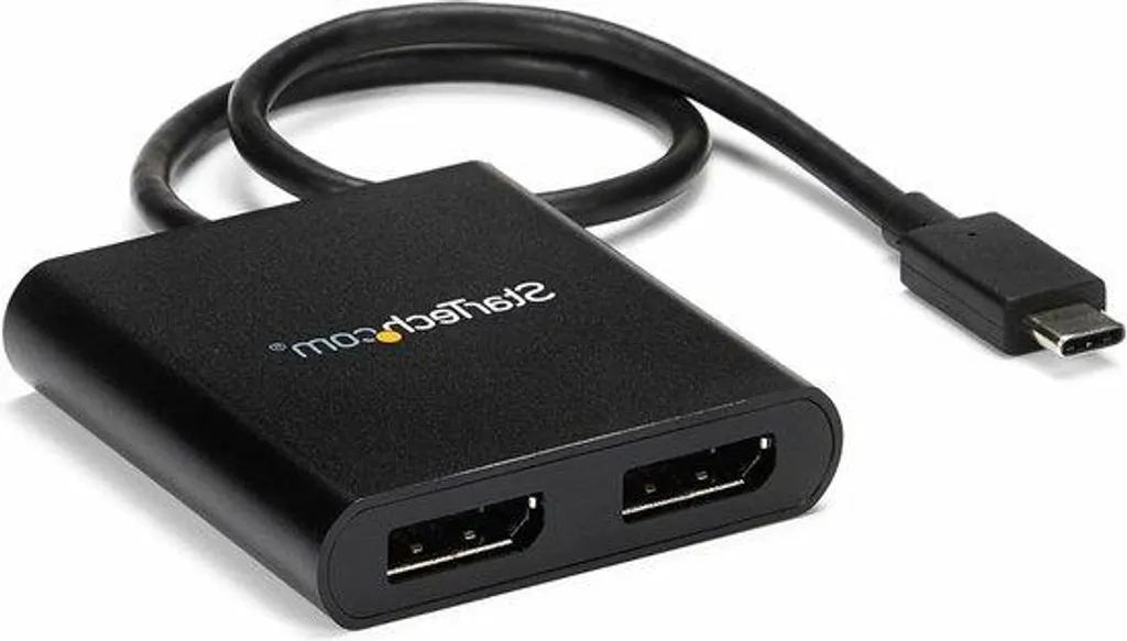 Adaptateur DisplayPort 2 ports USB-C vers 2x DP pour double écran 4K