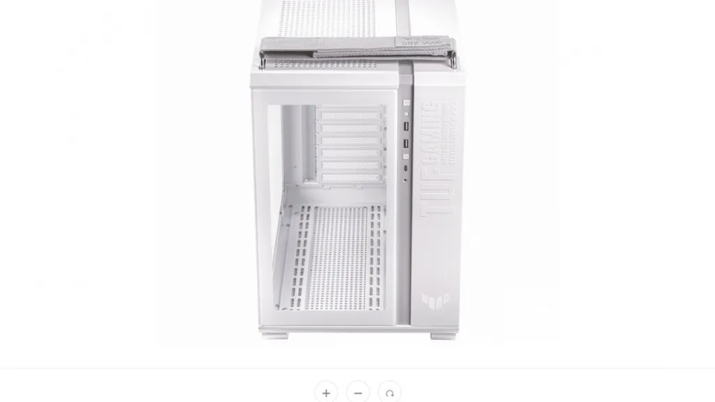 Boîtier PC Gaming Asus GT502 TUF Blanc - Châssis Vitré à Flux d'Air Optimisé