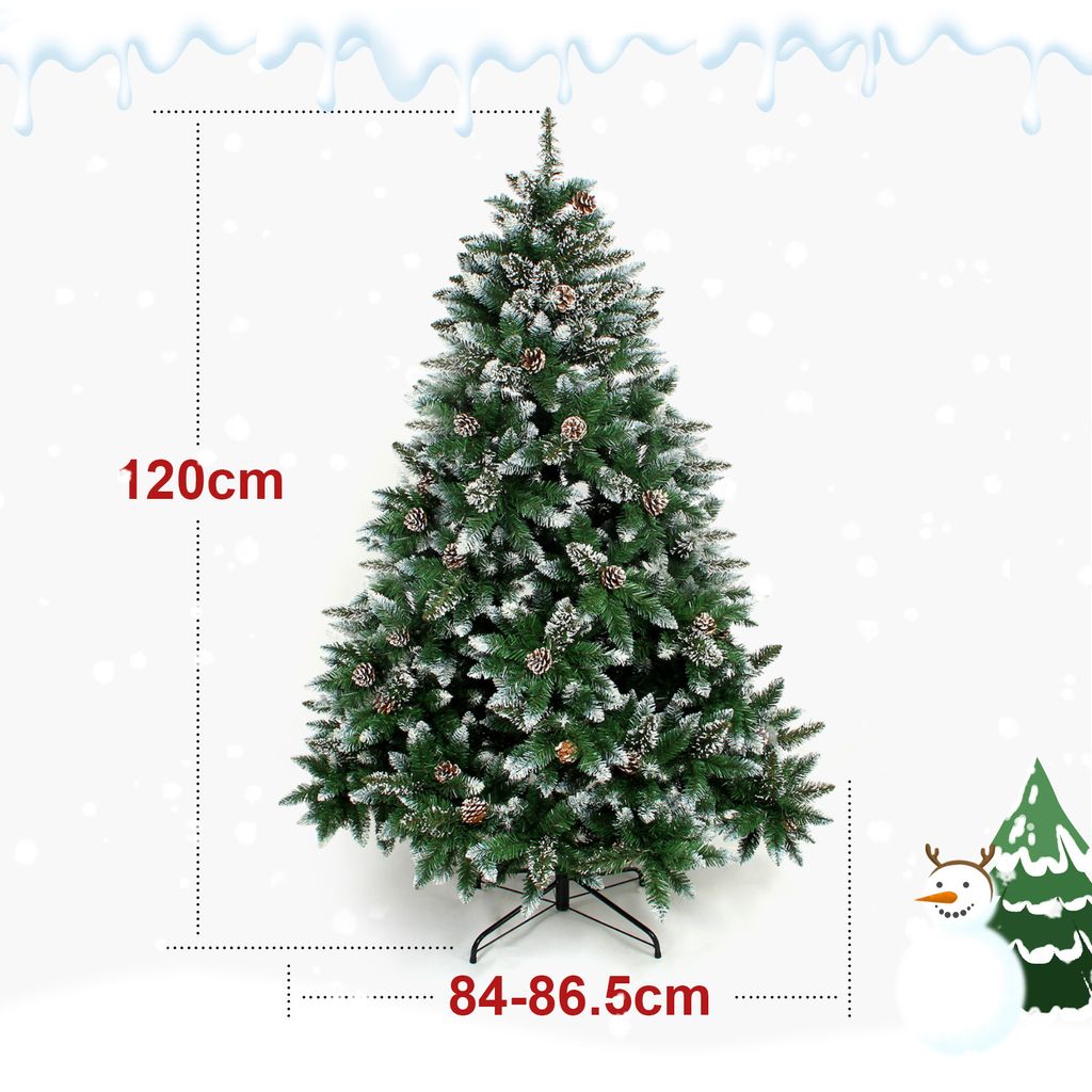 120cm-210cm Weihnachtsbaum Tannenbaum PVC mit Metallständer Weihnachtskugeln Set 