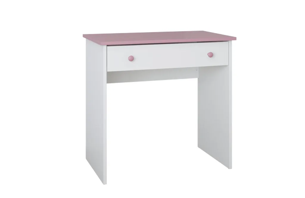 Bureau enfant ergonomique 79 cm avec tiroir : fini le désordre rose