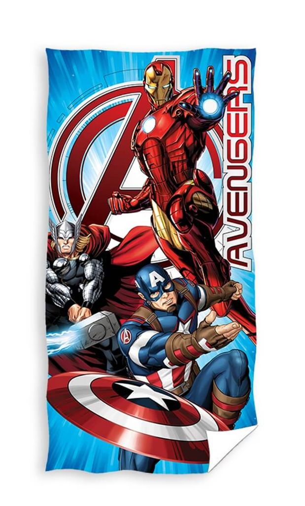 Avengers Handtuch Badetuch Marvel Captain America Hulk Iron Man 70 x 140 cm 