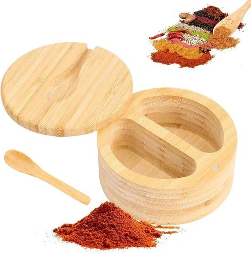 Pot à herbes aromatiques magnétique avec sa cuillère en bois incluse