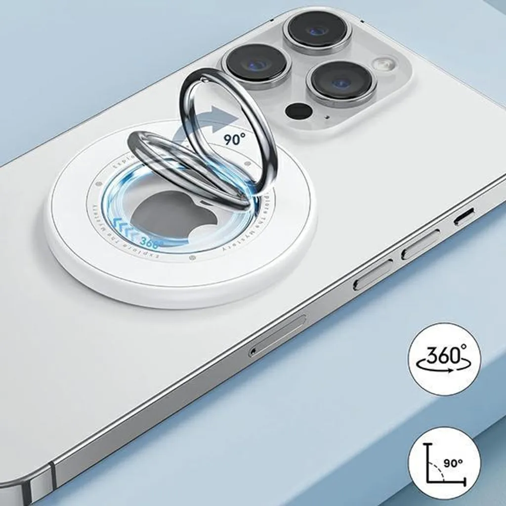 Support Magnétique Mural pour iPhone MagSafe Sodi Blanc Standbm-350 - 4