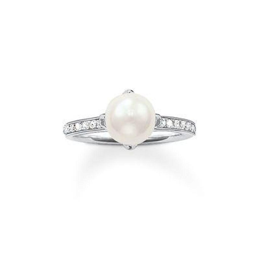 Thomas Sabo TR2054-167-14 Perlen-Ring Damen Sterling-Silber Gr. 56
