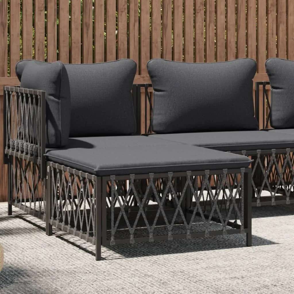 Sgabello da Esterno Antracite The Living Store | Robusto e Comodo