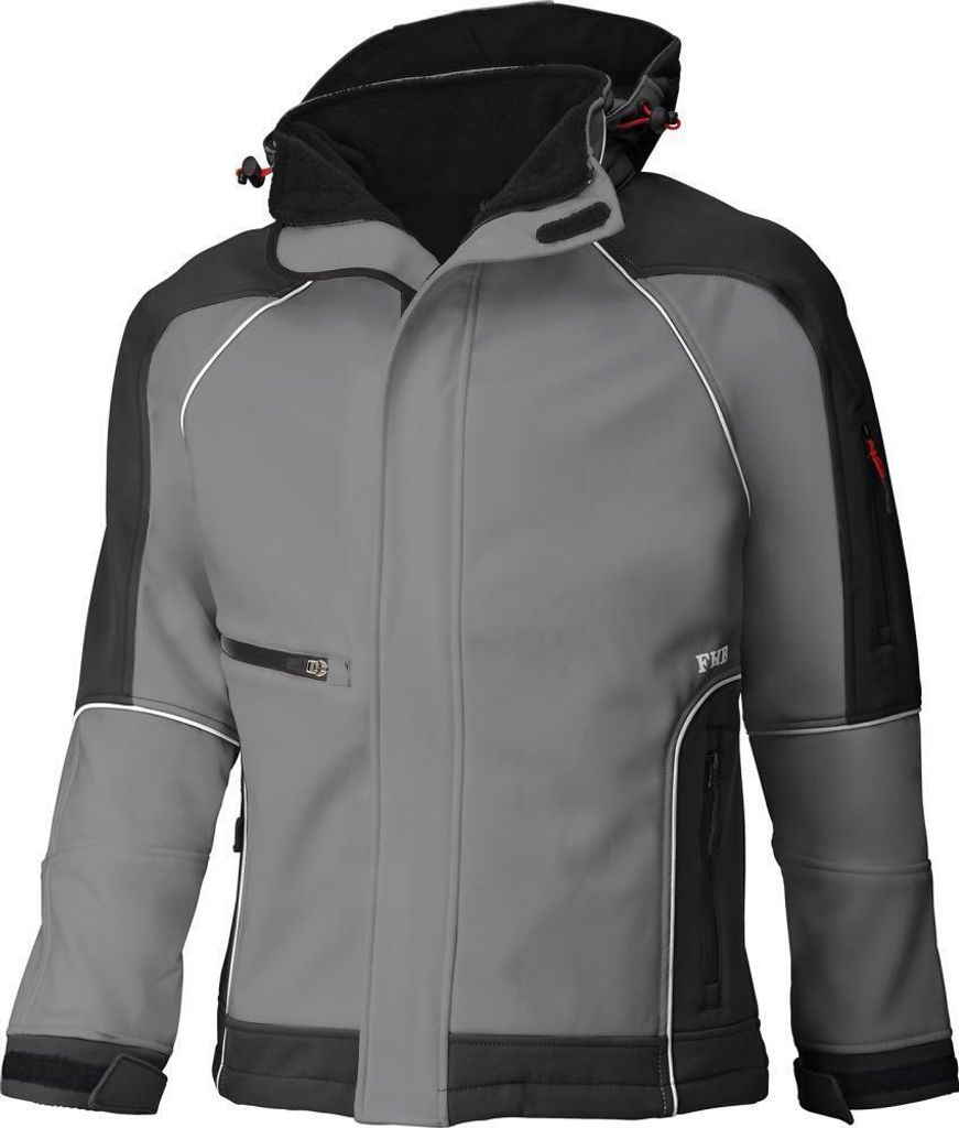 Softshelljacke WALTER, grau-schwarz, Gr.XL Produktbild 