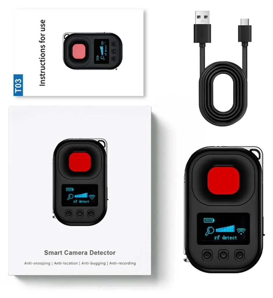 Détecteur de signaux RF et GPS portable - Anti-espionnage de 10m