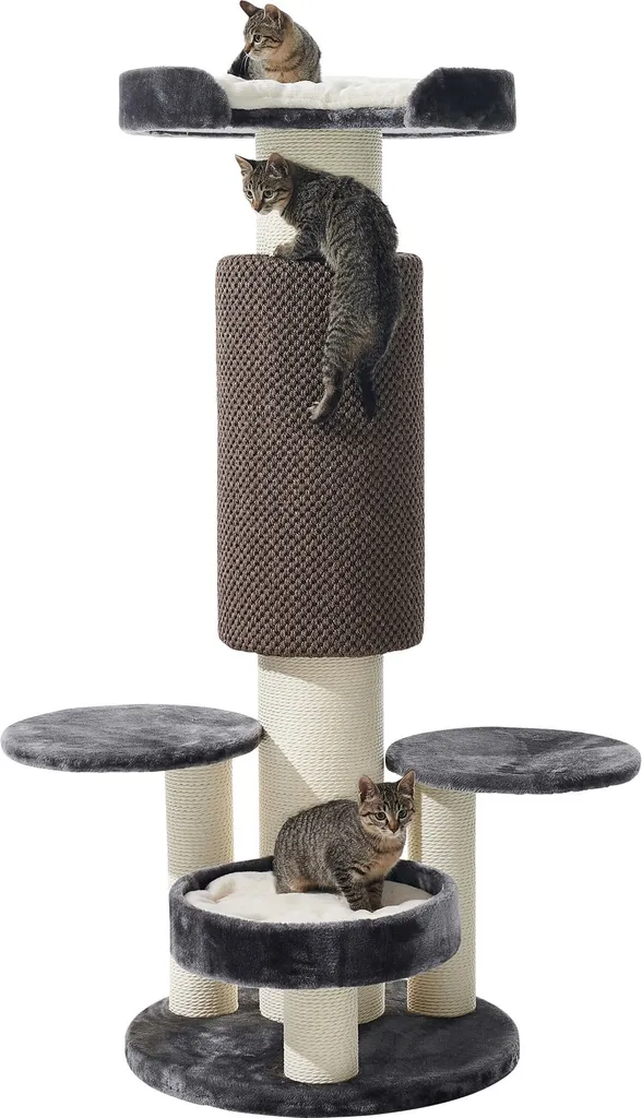 Arbre à chat pour appartement NOBBY ARTO - Gris, Stable et Confort