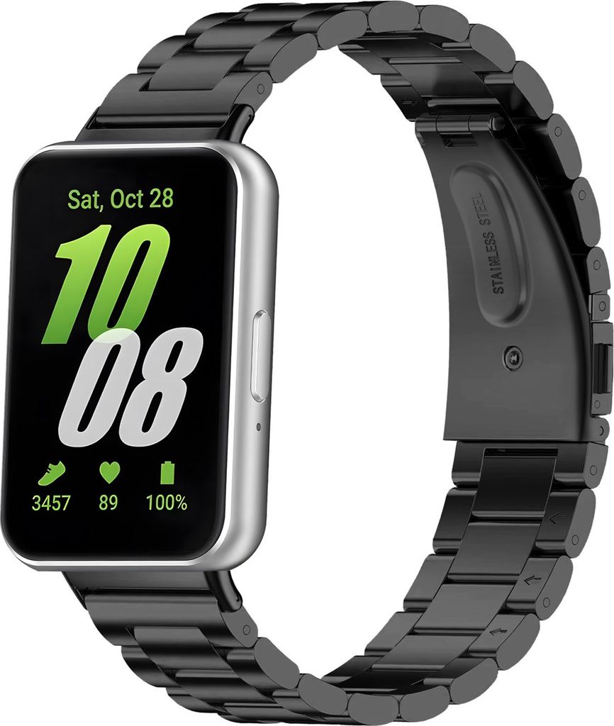 imoshion Edelstahlarmband für Samsung Galaxy Fit 3 - Schwarz