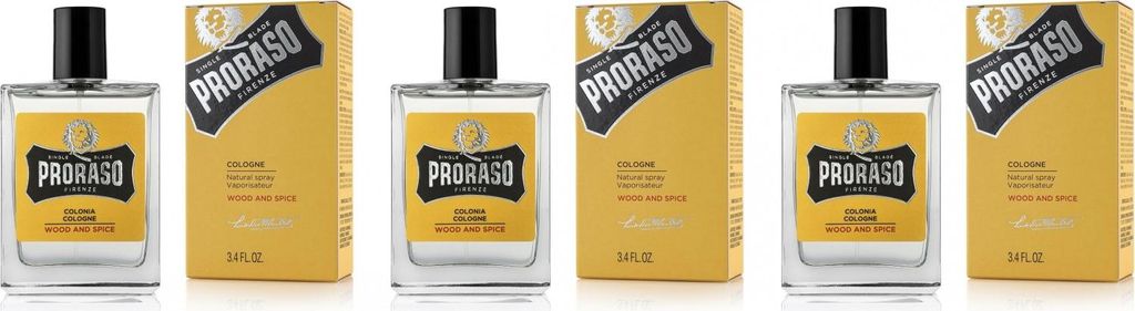 Eau de Cologne Wood and Spice 3x100 ml