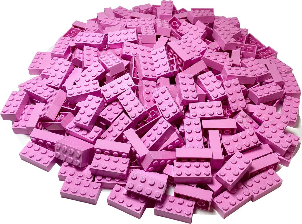 LEGO 2x4 Steine Bausteine Rosa - 3001 NEU! Menge 100x
