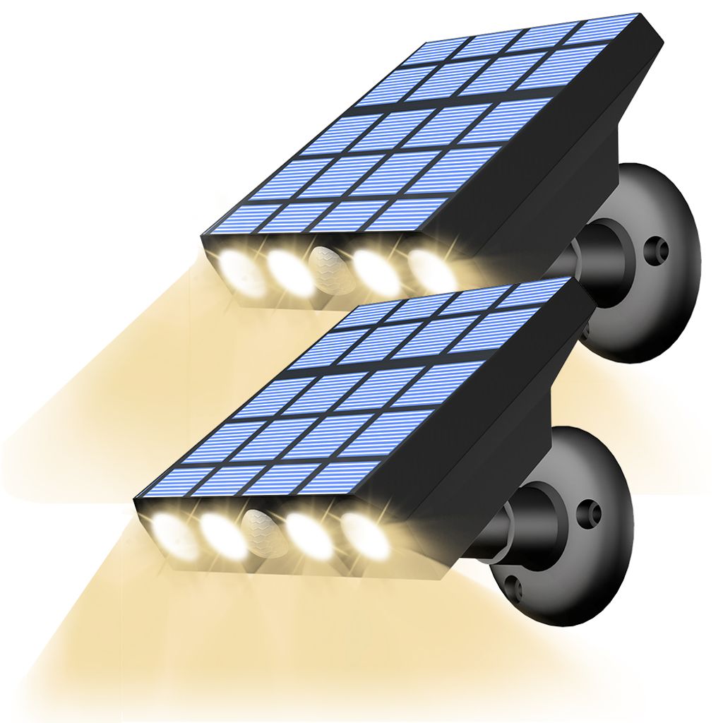 GelldG LED Solarleuchte Solarlampe für Außen, Solar Mond Lampe