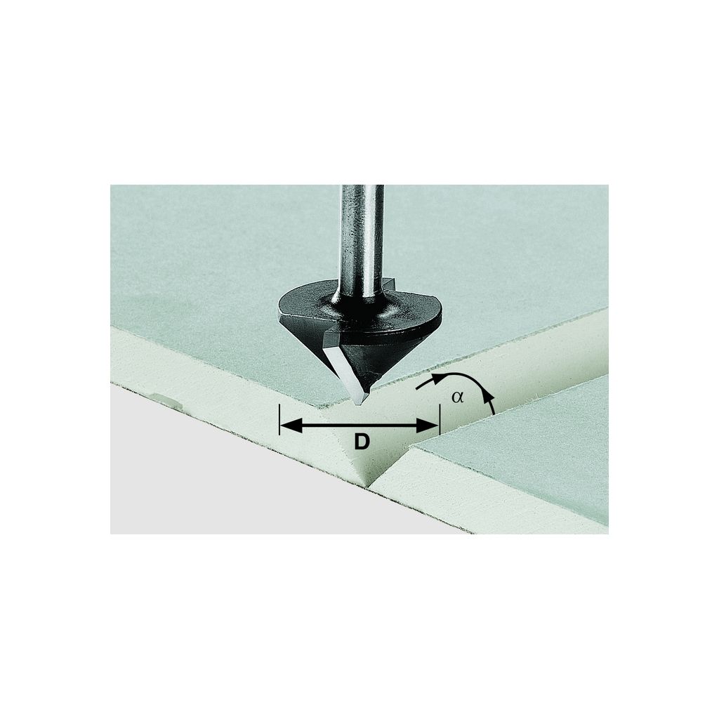 Fréza na sádrokarton Festool HW, stopka 8 mm, HW S8, Obrázek produktu 
